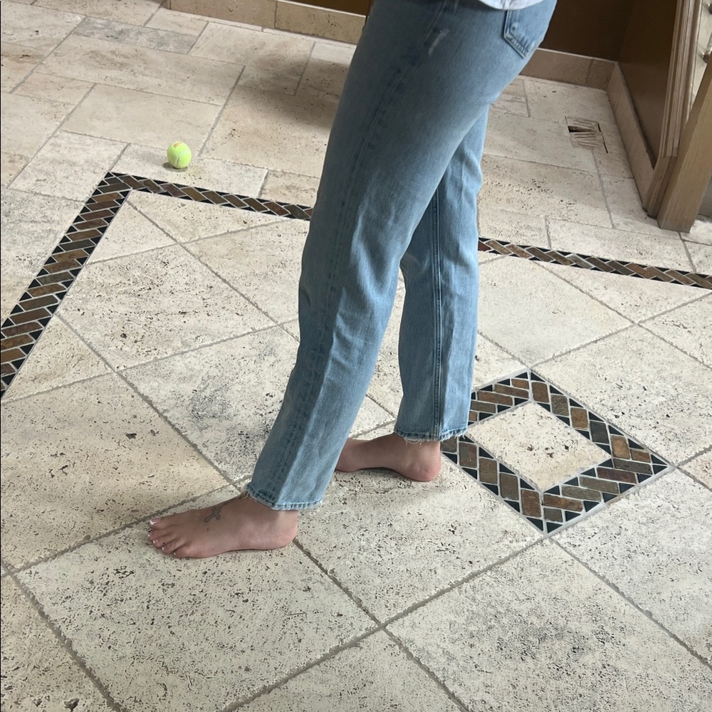 Agolde Women's Light Blue High-Waisted Jeans - Picture 4 of 7